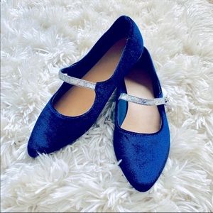 Gap • Blue Velvet Sparkle Flats